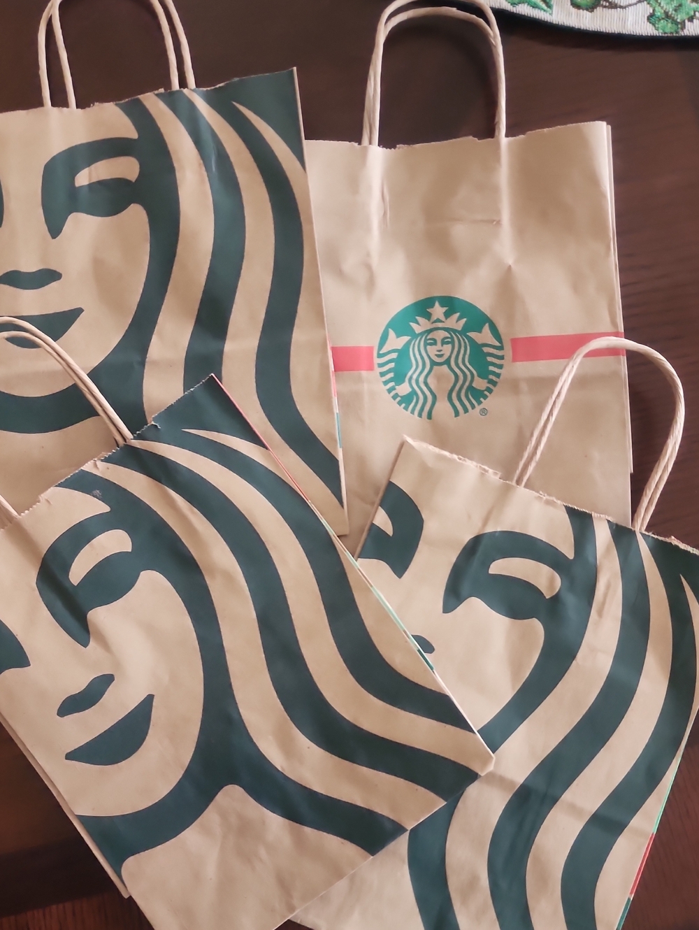 Starbucks Christmas Paper Bags